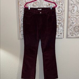 Sonoma Burgundy Corduroy Pants